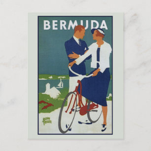 Vintage Bermuda travel advertisement Card