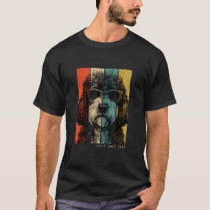 Vintage Bernedoodle Dog Mum Dad Kids Men Women T-Shirt