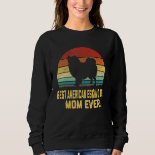Vintage Best American Eskimo Dog Mom Ever Sweatshirt