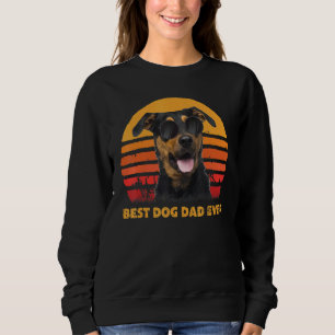 Vintage Best Beagle Dog Dad Ever Puppy Fathers Day Sweatshirt