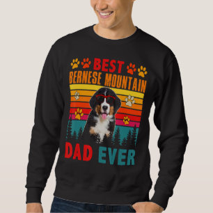 Vintage Best Bernese Mountain Dad Ever Cute Dog Su Sweatshirt