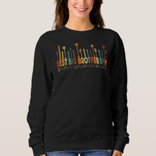 Vintage Best Big Brother Ever Daddy Guitar Fathers Sweatshirt