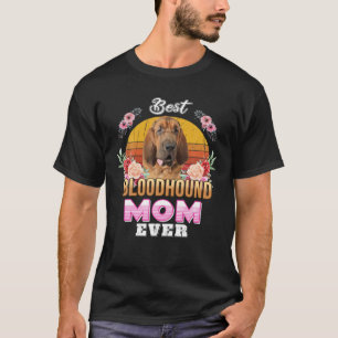 Vintage Best Bloodhound Mum Ever Mothers Day For D T-Shirt
