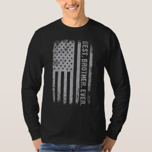 Vintage Best Brother Ever American Flag Father's D T-Shirt