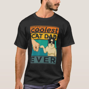 Vintage Best Cat Dad Ever Bump Fit For The Best 1 T-Shirt