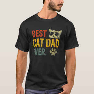 Vintage Best Cat Dad Ever  Cat Daddy  1 T-Shirt