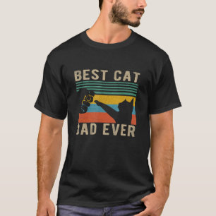 Vintage Best Cat Dad Ever   Cat Daddy Father s Day T-Shirt