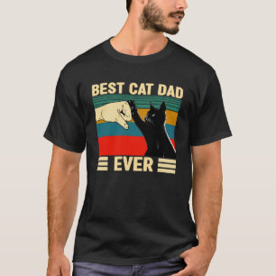 Vintage Best Cat Dad Ever  Cat Daddy Father s Day T-Shirt