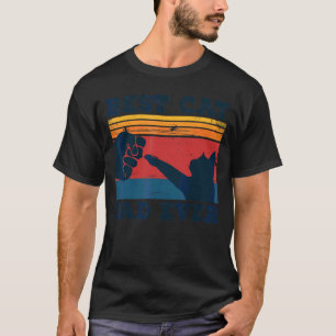 Vintage Best Cat Dad Ever Cat Daddy Father's Day T-Shirt