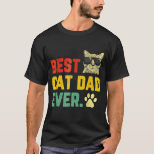 Vintage Best Cat Dad Ever T-Shirt