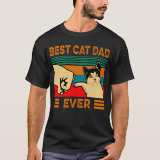 Vintage Best Cat Dad Ever T-Shirt