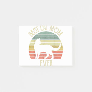 Vintage Best Cat Mum Ever Cat lovers mothers day Post-it Notes
