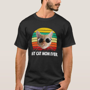 Vintage Best Cat Mum Ever  Cat T-Shirt