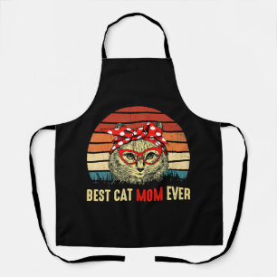 Vintage Best Cat Mum Ever Happy Mother s Day Gift Apron