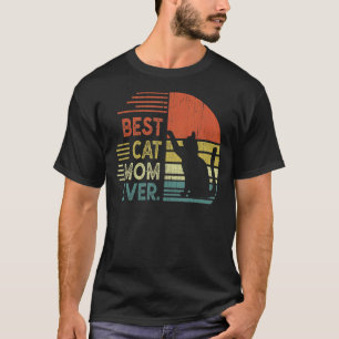 Vintage Best Cat Mum Ever Mother's Day Cat Mummy T-Shirt