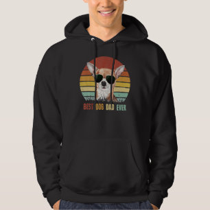 Vintage Best Chihuahua Dog Dad Ever Hoodie