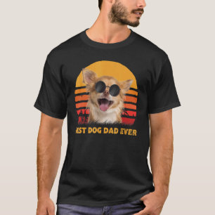 Vintage Best Chihuahua Dog Dad Ever Puppy Fathers T-Shirt