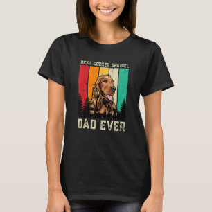 Vintage Best Cocker Spaniel Dad Ever Father's Day T-Shirt