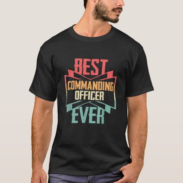 Vintage Best Commanding Officer Ever  T-Shirt (Front)
