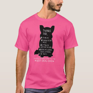 Vintage Best Corgi Dog Dad For Father Men Fathers T-Shirt