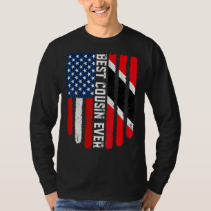 Vintage Best Cousin Ever American Trinidad And Tob T-Shirt