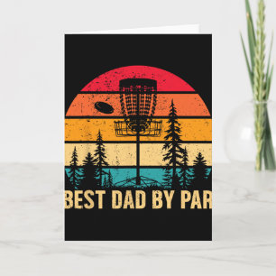 Vintage Best Dad By Par Disc Golf Dad Father's Day Card
