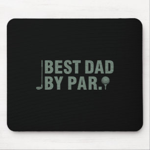 Vintage Best Dad By Par Father&#; s Day Golfing Bi Mouse Mat