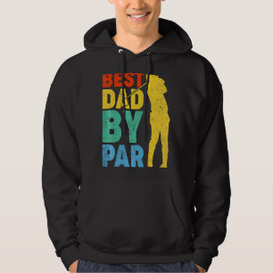 Vintage Best Dad By Par Golf Dad Golfer Father's Hoodie