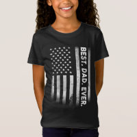 Vintage Best Dad Ever American Flag Distressed Fat