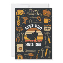 Vintage Best Dad Ever Since 1966 Fathers Day Gifts