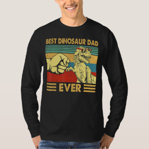 Vintage Best Dinosaur Dad Ever Fist Bump T rex Fat T-Shirt