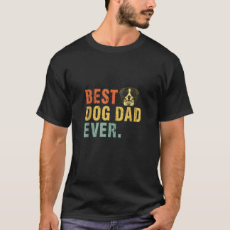 Vintage Best Dog Dad Ever Bernese Mountain Dog Ta T-Shirt