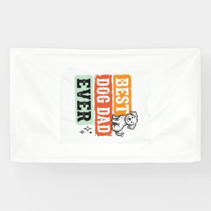 Vintage Best Dog Dad Ever Cute Dog Shirt Design_1 Banner