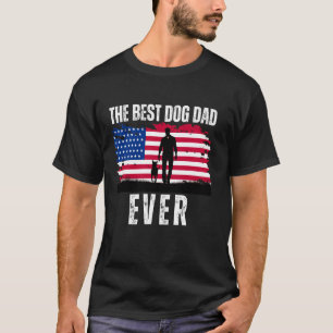 Vintage Best Dog Dad Ever Father Day For Father Gr T-Shirt