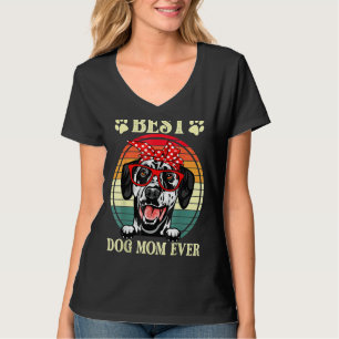 Vintage Best Dog Mum Ever Dalmatian Mum T-Shirt
