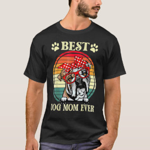 Vintage Best Dog Mum Ever  English Bulldog Mum T-Shirt