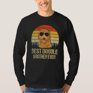 Vintage Best Doodle Brother Ever Funny Goldendoodl T-Shirt