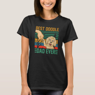 Vintage Best Doodle Dad Ever Goldendoodle For Dad T-Shirt