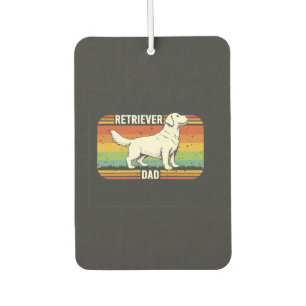 Vintage Best Golden Retriever Dad Dog Dad Car Air Freshener