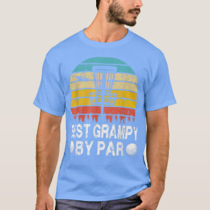 Vintage Best Grampy By Par Disc Golf Golfer Father T-Shirt