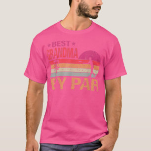 Vintage Best Grandma By Par Disk Golf Funny Mother T-Shirt