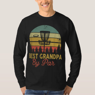 Vintage Best Grandpa By Par Disc Golf Gift Dad Fat T-Shirt