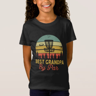 Vintage Best Grandpa By Par Disc Golf Gift Dad Fat T-Shirt