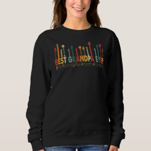 Vintage Best Grandpa Ever Daddy Guitar Father's Da Sweatshirt