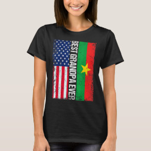 Vintage Best Grandpa Ever Retro American Burkina F T-Shirt
