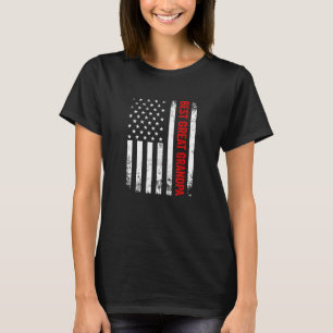 Vintage Best Great Grandpa American Flag Father's  T-Shirt