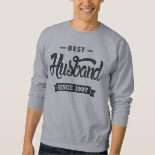 Vintage Best Husband Since 1997 Sweatshirt