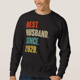Vintage Best Husband Since 2020 2nd Wedding Aniver Sweatshirt
