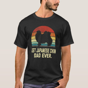 Vintage Best Japanese Chin Dad Ever  Dog T-Shirt