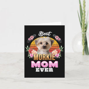 Vintage Best Morkie Mum Ever Mothers Day For Dog M Card
